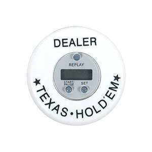 Tournament Edition Texas Holdem Dealer Button w/ Timer  