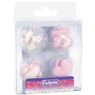 Pink Edible Baby Shower Cupcake   Cake Decorations (1 dz)