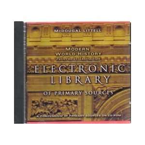  2001 1999 McDougal Modern History Electronic Library of 