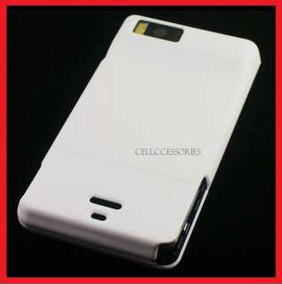 WHITE HARD COVER CASE FOR DROID X MB810 ACCESSORY  