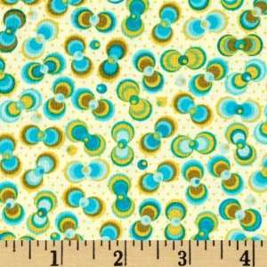  44 Wide Picnic Parade Pop Dots Blue Fabric By The Yard 