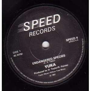  ENDANGERED SPECIES 7 INCH (7 VINYL 45) UK SPEED 1981 