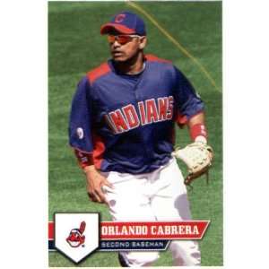 2011 Topps Major League Baseball Sticker #60 Orlando Cabrera Cleveland 