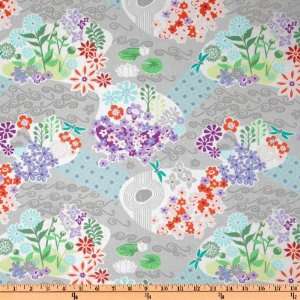   Good Fortune Pond Garden Zen Fabric By The Yard Arts, Crafts & Sewing