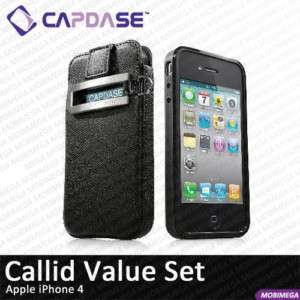 Capdase Smart Pocket Callid Bold Leather Pouch Slip in Case iPhone 4 