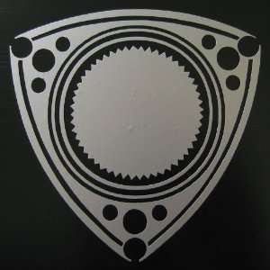  Rotor Decal   Silver Automotive