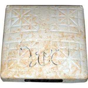  Chien Ming Wang Signed Game Used First Base Rangers at 