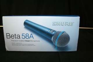 Shure Microphone Beta 58A   Professional Sound Reinforcement NIB 