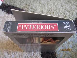   Oversized box Interiors vhs MGM UA Home Video 1978 Color Woody alle