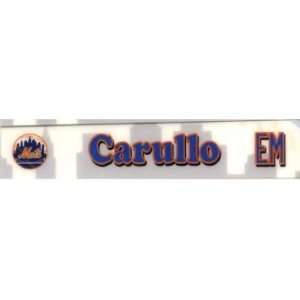  Carullo #EM Mets Spring Training Game Used Locker Room 