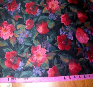 New Floral Velveteen Poly Fabric SALE  