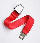 airplane airline seat belt extension extender in red 
