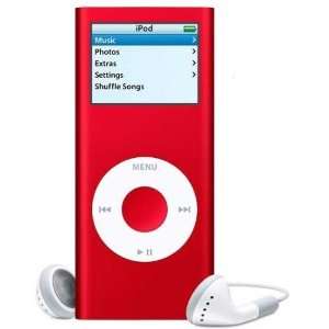  Apple iPod nano 8 GB Red (2nd Generation) OLD MODEL  