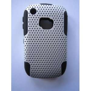  Perforated Combo Case for B Berry 8520/9300 Silver 