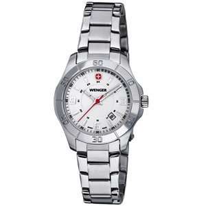 Ss Bracelet Alpine Watch Ladies White Gold Dial Stainless Steel 