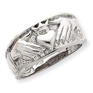 Claddagh Ring in 14k White Gold