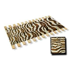  New Twin Size Wooden Bed Slats with Zebra Animal Print 