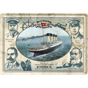 Titanic People metal postcard / mini sign