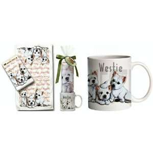 ~~ Westie West Highland Terrier Puppy Dog Breed Gift Set 