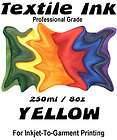 Yellow FastInk 250ml TJet Direct To Garment Printer Ink
