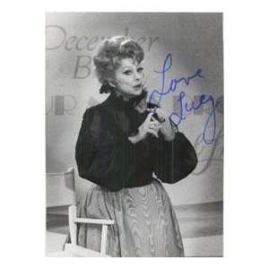  Lucille Ball Signed 4 1/2 x 6 1/2 (Inscribed Love Lucy 