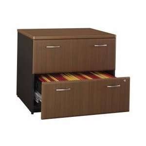  Lateral File   Series A Walnut Collection   Bush Office 