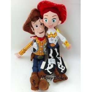  Disney Pixar Toy Story JESSIE 16 & WOODY 18 Plush Dolls 