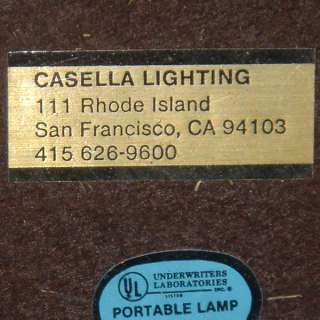 Vintage Casella Lighting Chrome Task Table Lamp  
