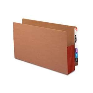  5 1/4 Inch Expansion Drop Front File Pockets, Legal, Red 