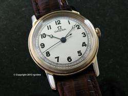 SPECTACULAR 1942 14K SOLID GOLD OMEGA MILIRARY OFFICERS WATCH R17.8 SC 