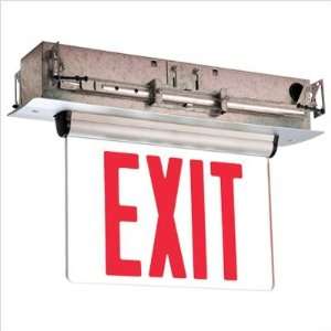  Single Face Universal Mount Red LED Edge Lit Exit Sign 