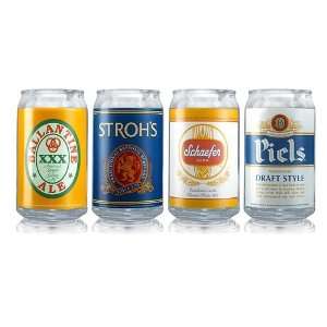   Piece Assorted Beer Labels Can Glass, 16 Ounce