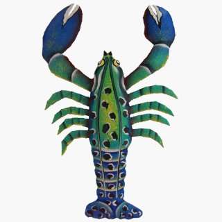 Lobster Tropical Haitian Metal Art Home Room Yard Garden 