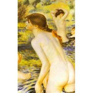   Auguste Renoir   32 x 52 inches   The Bathers (detail)