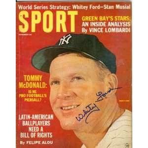    Whitey Ford Autographed Sport Magazine 1963
