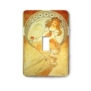  Mucha Painting Decorative Steel Switchplate Cover