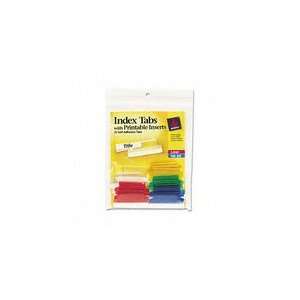   Avery Self Adhesive Index Tabs With Printable Insert