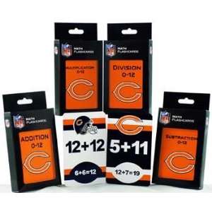 Chicago Bears Flash Cards   Set of Four Mathematical Flash 