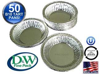 Wilkinson B10 4 1/4 Disposable Aluminum Foil Tart Pan Mini Pie Tin 50 