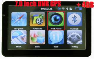 Car GPS Navigation Bluetooth AV in + Vehicle Car DVR Accidend 
