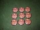 route 66 on fire flatback buttons 1 inch crafts