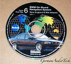 BMW FODORS NAVTECH NAVIGATION CD MAP DISC 6 NEW ENGLAND MID ATLANTIC 
