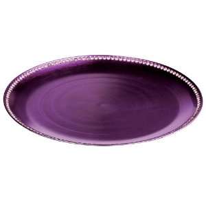Premier Housewares Coupe Charger Plate With Diamante Edge  