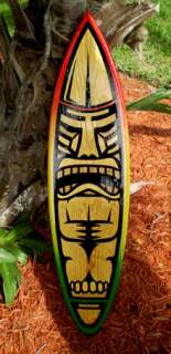 tiki style surf art board measurement 46 long 11