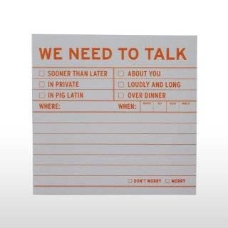 Sticky Notes   We Need To Talk by Knock Knock