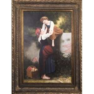   PA88983B 668DG A Helping Hand Framed Oil Painting