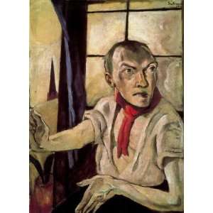 FRAMED oil paintings   Max Beckmann   24 x 34 inches   Self portrait 