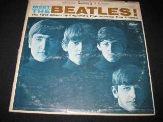 1964 The Beatles MEET THE BEATLES Vinyl LP #ST 2047P Book Value  $120 
