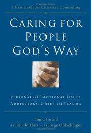 Caring for People Gods Way HB by Tim Clinton  
