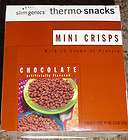 SLIMGENICS   Chocolate Mini Crisps   1 box/7 packets *NIB*